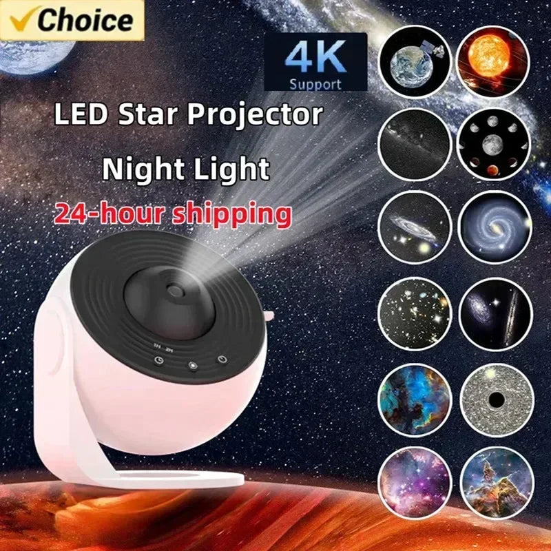 Starlit Galaxy Projector Lamp